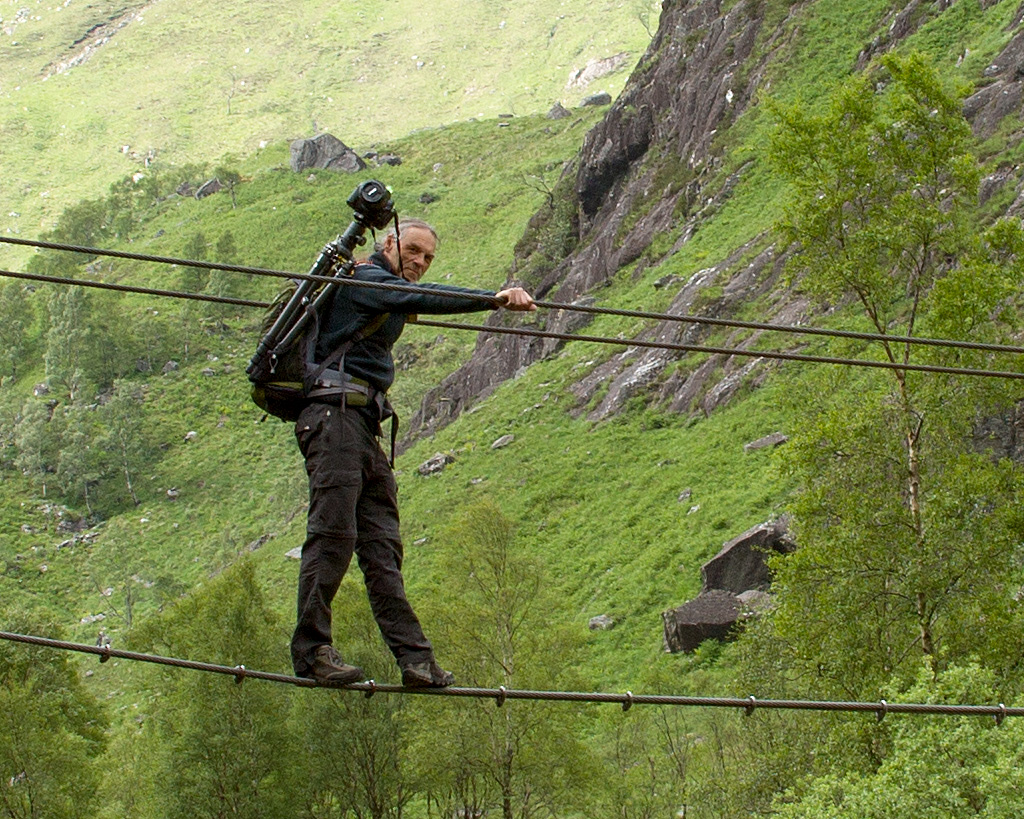 $10K of camera equipment crosses An Steall Falls